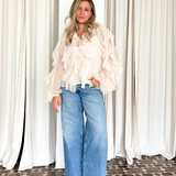 Pamela Ruffles Sheer Top