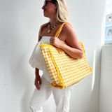 Gingham Tote Bag