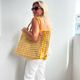 Gingham Tote Bag
