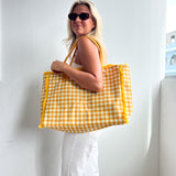 Gingham Tote Bag