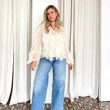 Pamela Ruffles Sheer Top