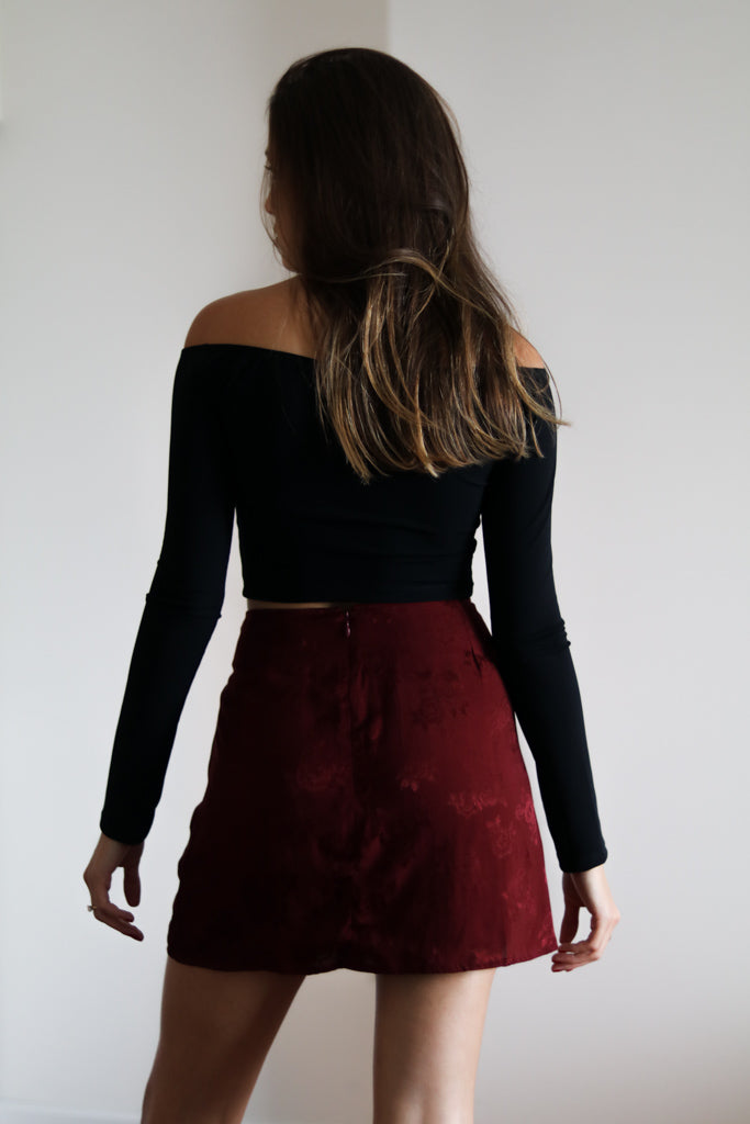 Pelment  Rose-Mulberry Skirt