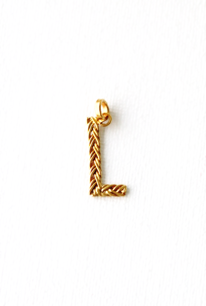 Crux Braided Initial Necklace
